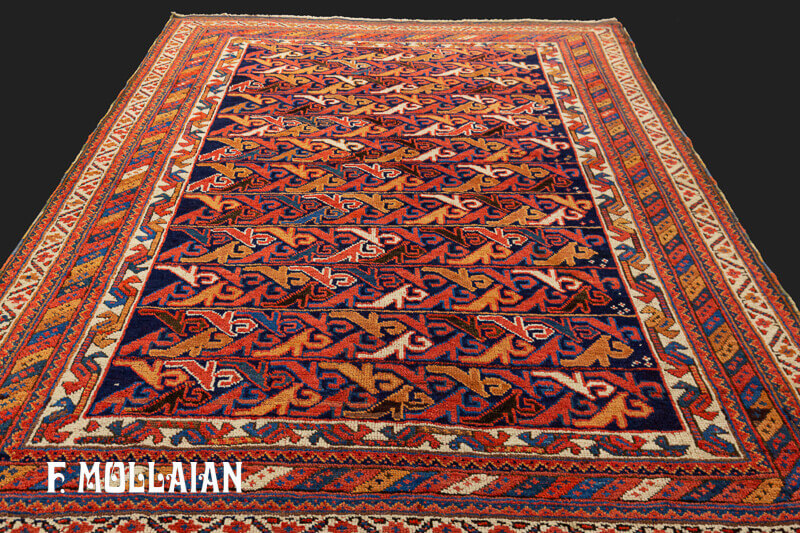 Antique Persian Afshari Rug n°:37830794